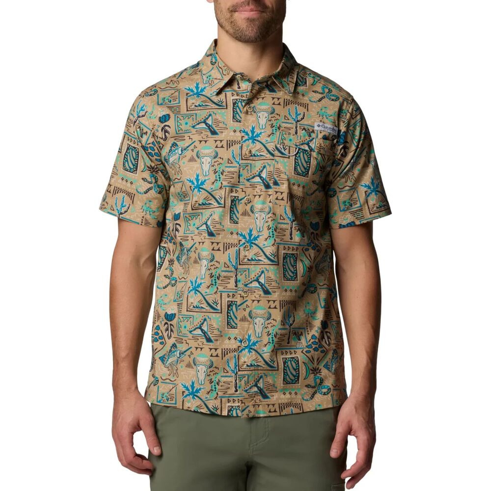 Columbia Men's PFG Wild Cast Camp Shirt - Size: S, M , L